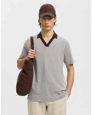 SELECTED Polo Shirt - White
