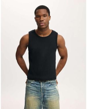 Cotton On Rib Tank - Blue