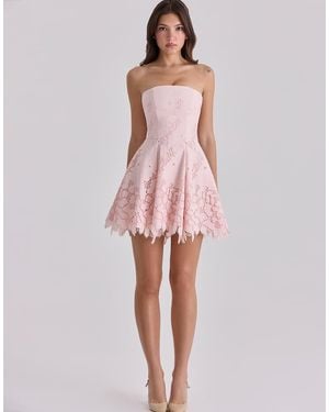 morgan and co red lace dress Morgan & Co 12938 Long Spaghetti Strap Evening Gown main image 1