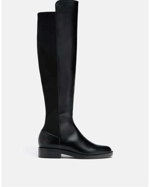 Stradivarius Bottes cavalières au-dessus du genou es - Noir