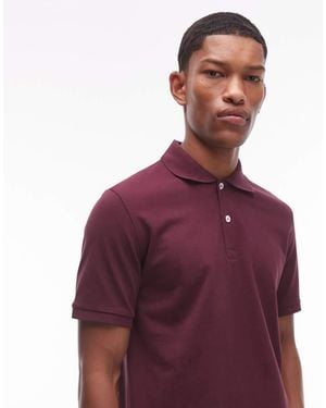 ARKET Polo A Maniche Corte Bordeaux - Viola