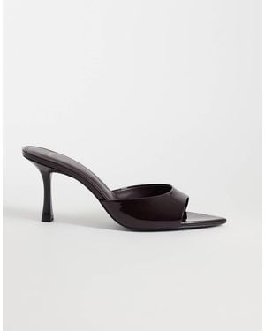 Mango Mules mit absatz - Natur