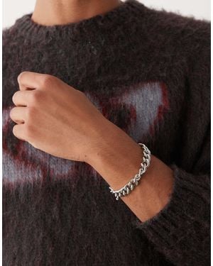 FADED FUTURE 10Mm Cable Chain Bracelet - Black