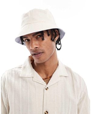 ASOS Omkeerbare Bucket Hat - Wit