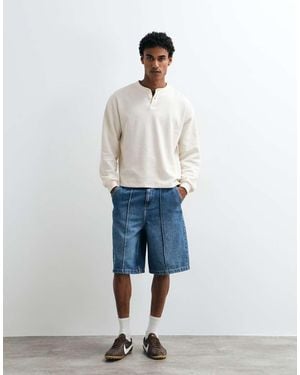 ASOS Jorts Ampi Lunghi - Bianco
