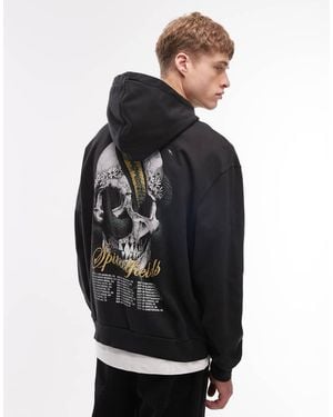 AllSaints Skull Snake Graphic Hoodie - Black