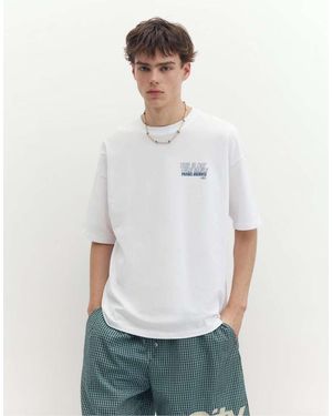 Pull&Bear Stwd Private Archives T-Shirt Met Graphic - Wit