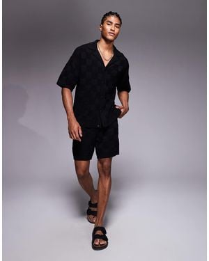 The Couture Club – strick-shorts - Blau