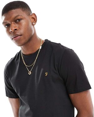 Farah Camiseta Negra De Algodón Danny De - Negro