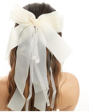 True Decadence True Decandence Chiffon Hair Bow - Natural