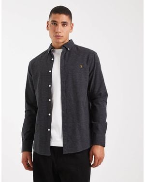 Farah Steen Long Sleeve Shirt - Blue