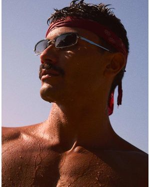 Bershka Metal Sunglasses - Brown