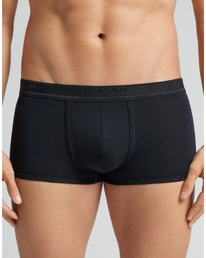 Intimissimi Superior Cotton Boxers With Logo - Black