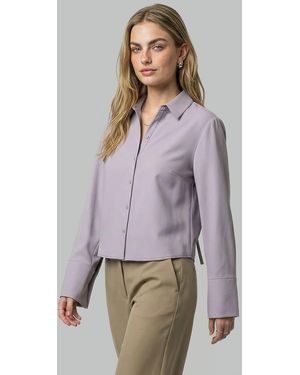 HYPEDROP Camicia A Maniche Lunghe Color Iris - Grigio