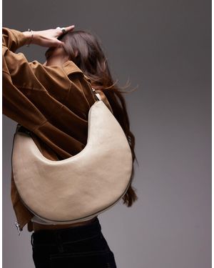 TOPSHOP – sydney – u-förmige schultertasche - Weiß