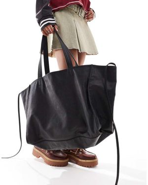 Weekday Great Super Oversized Tote Bag - Black