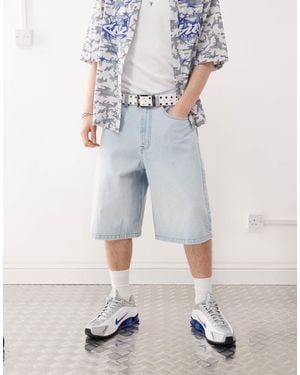 Collusion Denim Skater Jorts - Gray