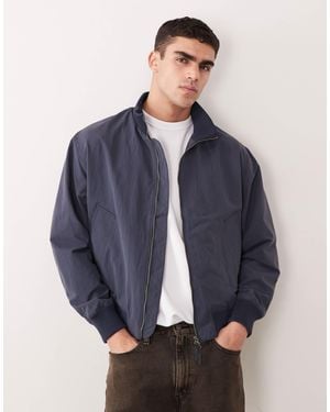 SELECTED Relaxed Bomber Jacket - Blue