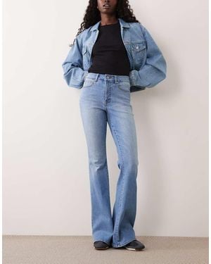 GOOD AMERICAN Good Legs Flared Jeans - Blauw