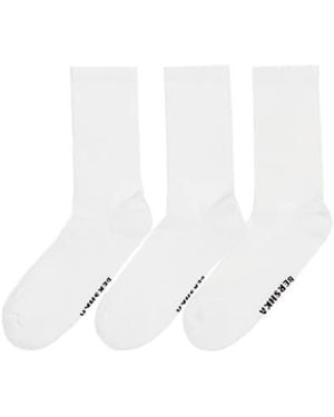 Bershka 3 Pack Sporty Socks - White