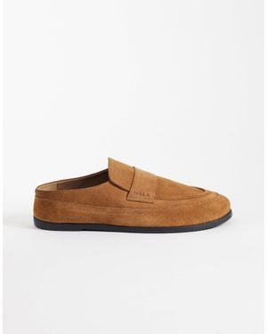 Walk London Track Saddle Mules - Brown