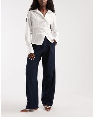 ASOS Tailored Arch Barrel Pants - Blue