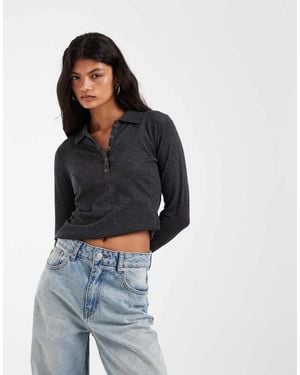 JJXX Long Sleeve Polo Top - Blue