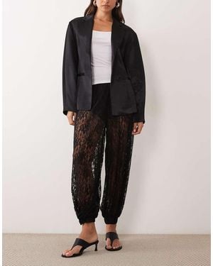 ASOS Lace Bubble Hareem Trousers - Black