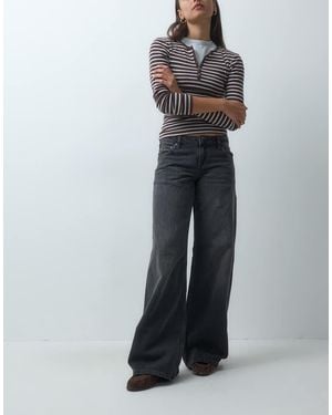 Cotton On Jeans Met Hoge Taille En Wijde Pijpen - Zwart