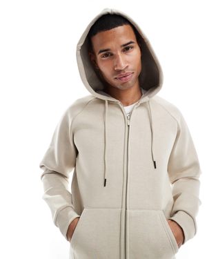 Only & Sons – oversize-kapuzenjacke aus neopren - Weiß