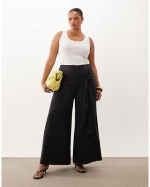ASOS Asos design curve pantalon large portefeuille - Blanc
