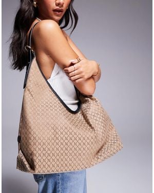 River Island Soft Slouch Tote Bag - Gray