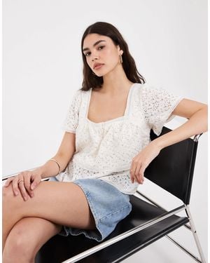 Levi's Spitzenbluse - Natur