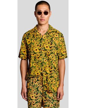 Lyle & Scott Floral Graphic Resort Shirt - Green