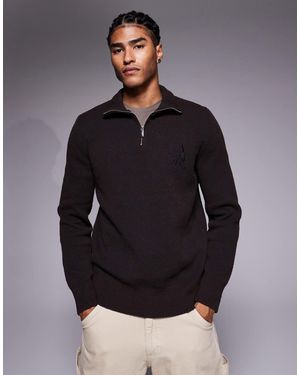 River Island – strukturierter pullover - Grau