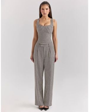 House Of Cb Selma Corset Top - Grey