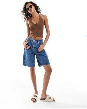 ASOS Denim Bermuda Short - Blauw