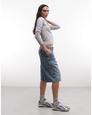 Carhartt Nixon Double Knee Shorts - Blue