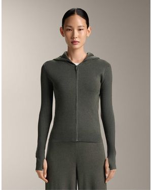Oysho – slim-fit-strickjacke - Grau