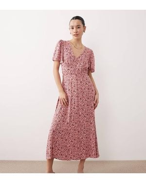 Nobody's Child Petite Atlas Midi Dress - Pink