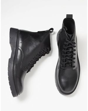 Walk London – callum – schnürstiefel aus leder - Schwarz