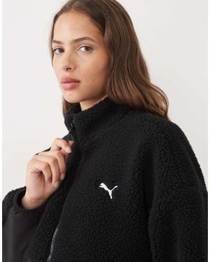 PUMA Re:Fibre Fleece Relaxed Jacket - Black