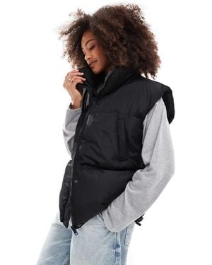 Brave Soul Padded Gilet Vest - Black