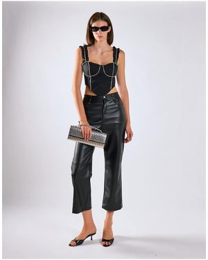 Glamorous Cropped Trousers - Black