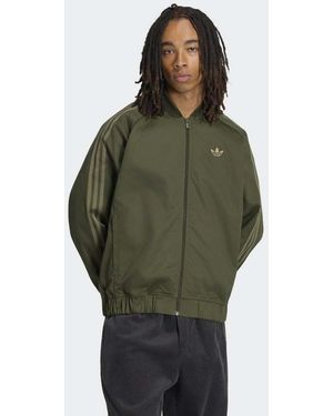 adidas Originals Sst Adicolor Classics Cotton Twill Tracktop - Green
