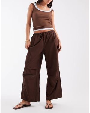 ASOS Parachute Cargo Trouser - Brown