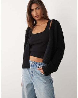 ASOS – strickjacke mit offenem design - Blau
