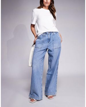 GOOD AMERICAN Lite - pantalon en denim - Bleu