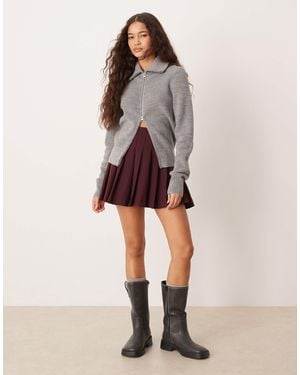 ASOS Pleated Mini Skirt - Purple