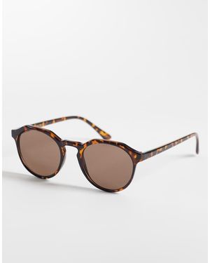 SELECTED Gafas De Sol Marrones Redondas De -Marrón - Neutro